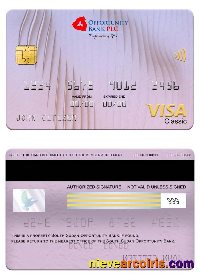 South Sudan Opportunity Bank visa classic card